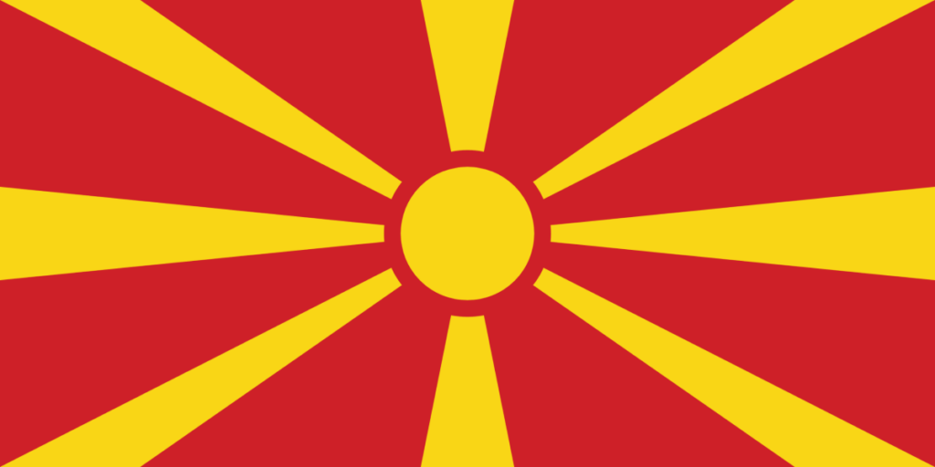 Flag of North Macedonia