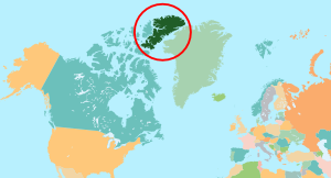 Ellesmere Island on World Map