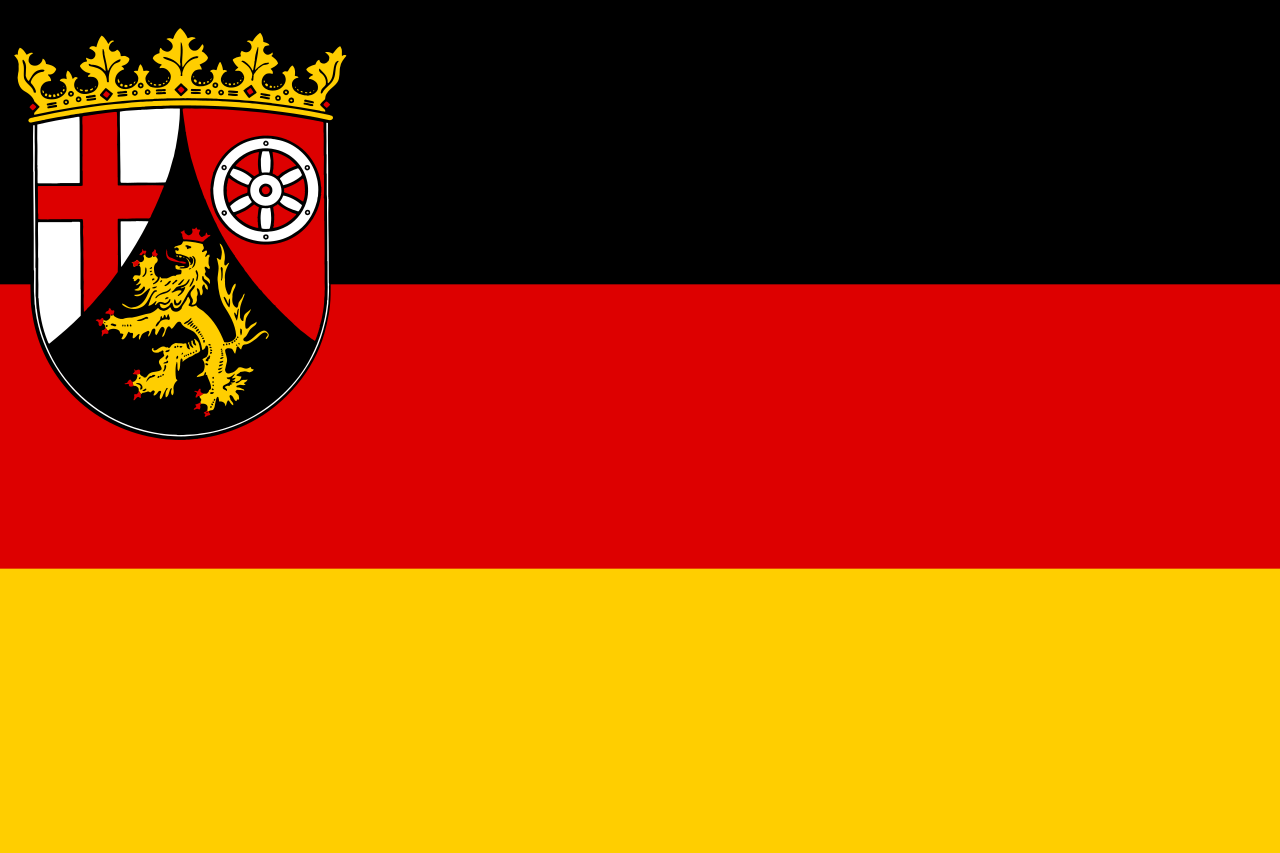 Civil and Sate flag of Rhineland Palatinate