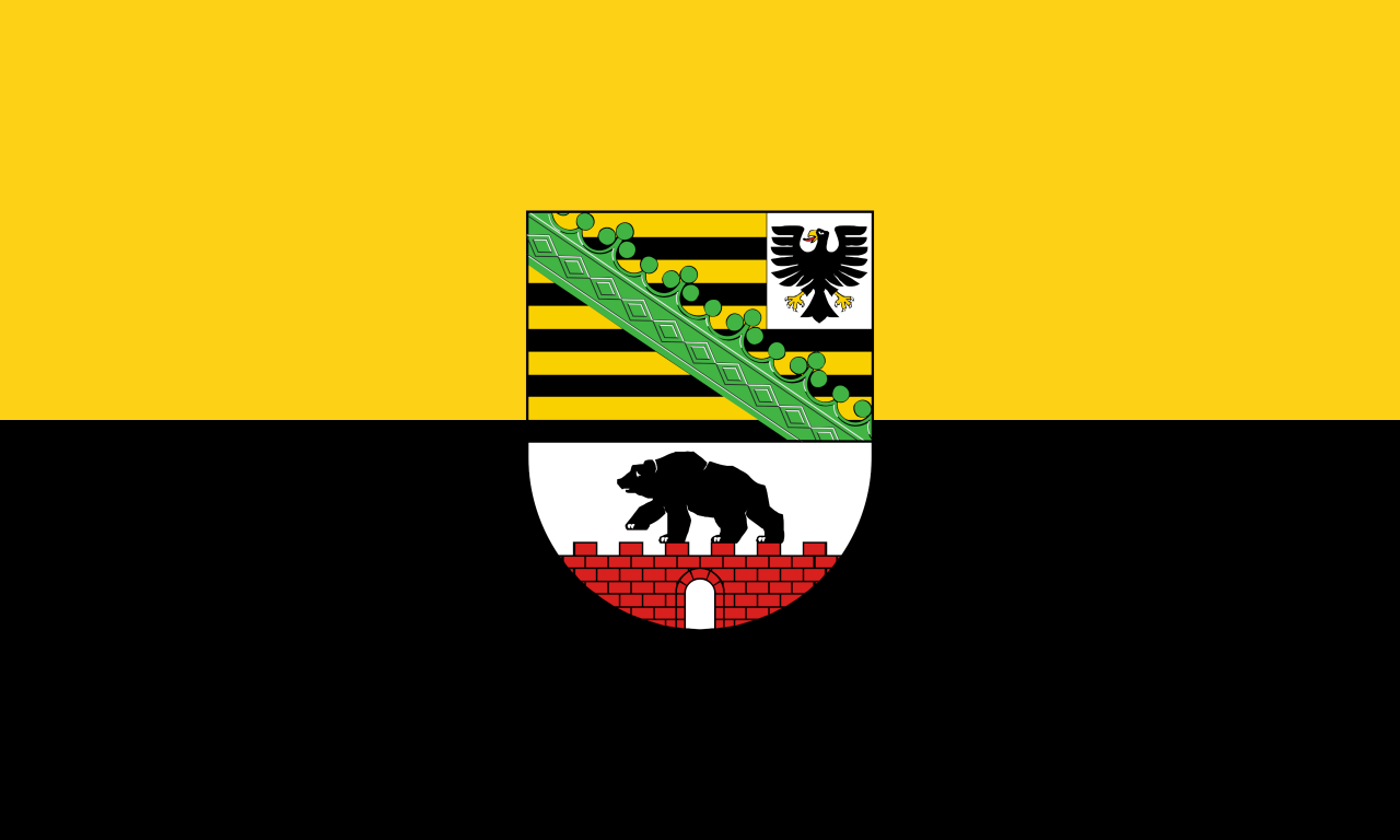 Civil and State flag of Saxony Anhalt