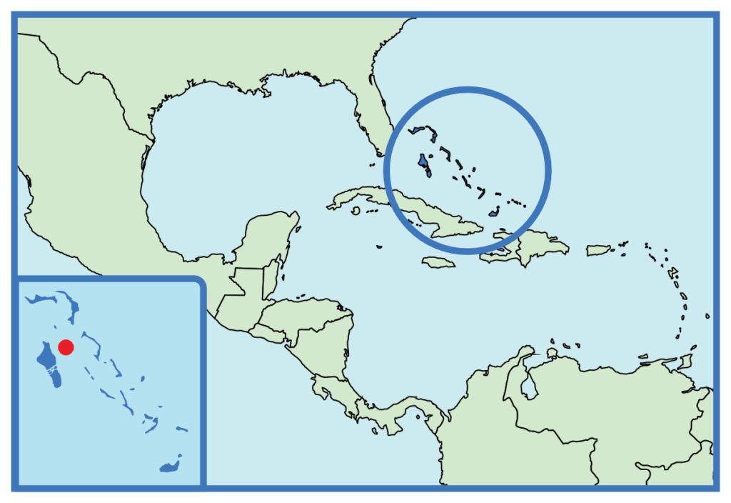 Where is the Bahamas on Map