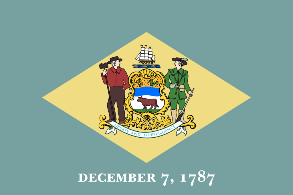 Delaware United States of America Flag