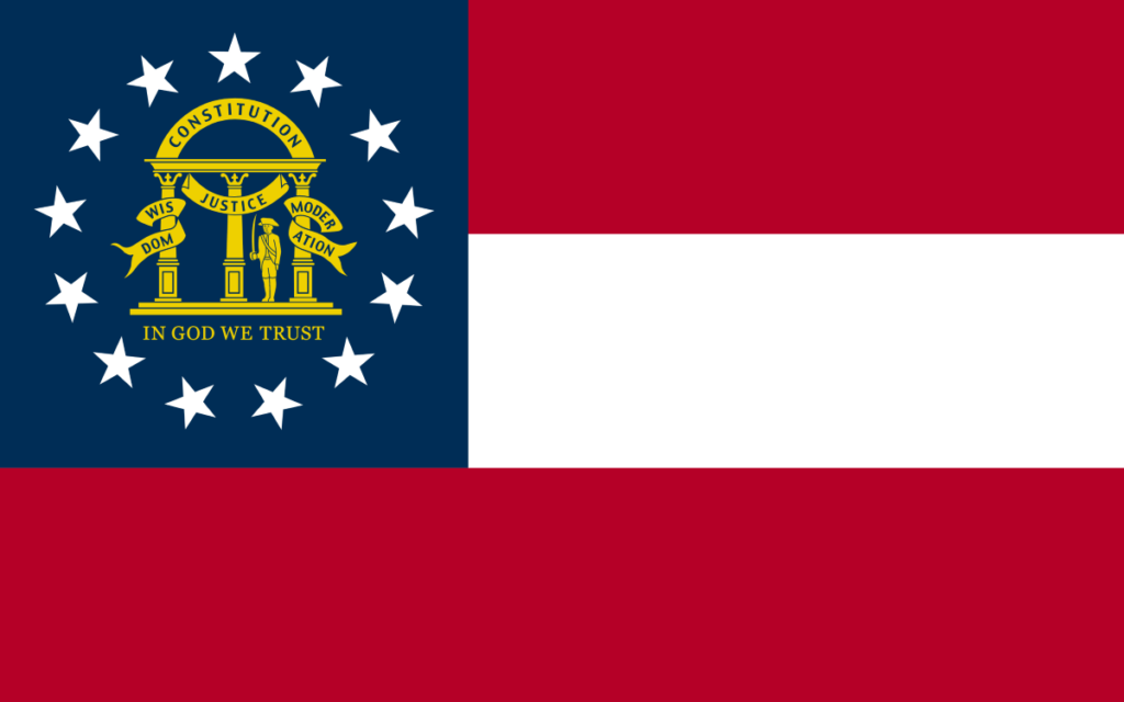 Georgia United States of America Flag