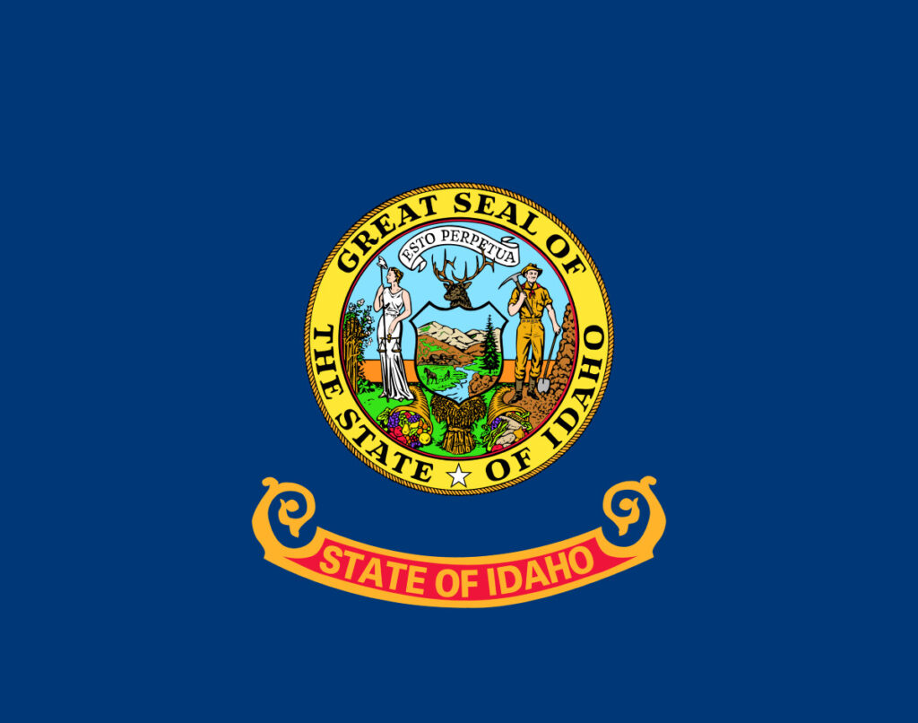 Idaho United States of America Flag