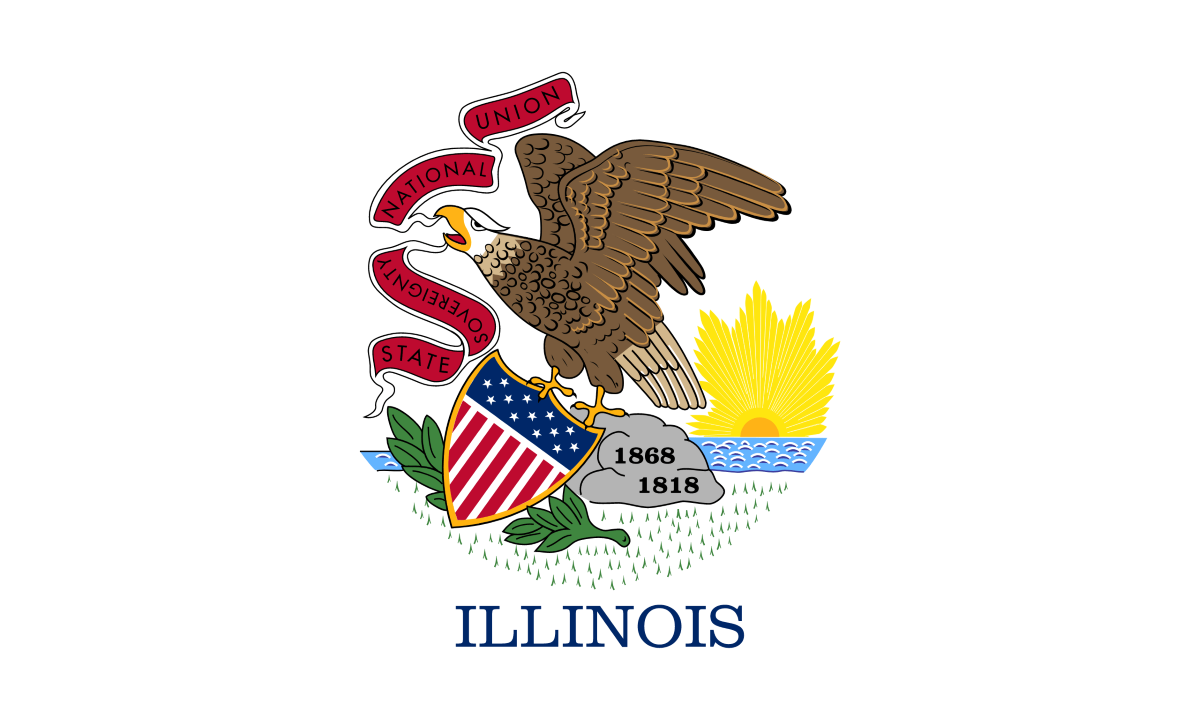Illinois United States of America Flag