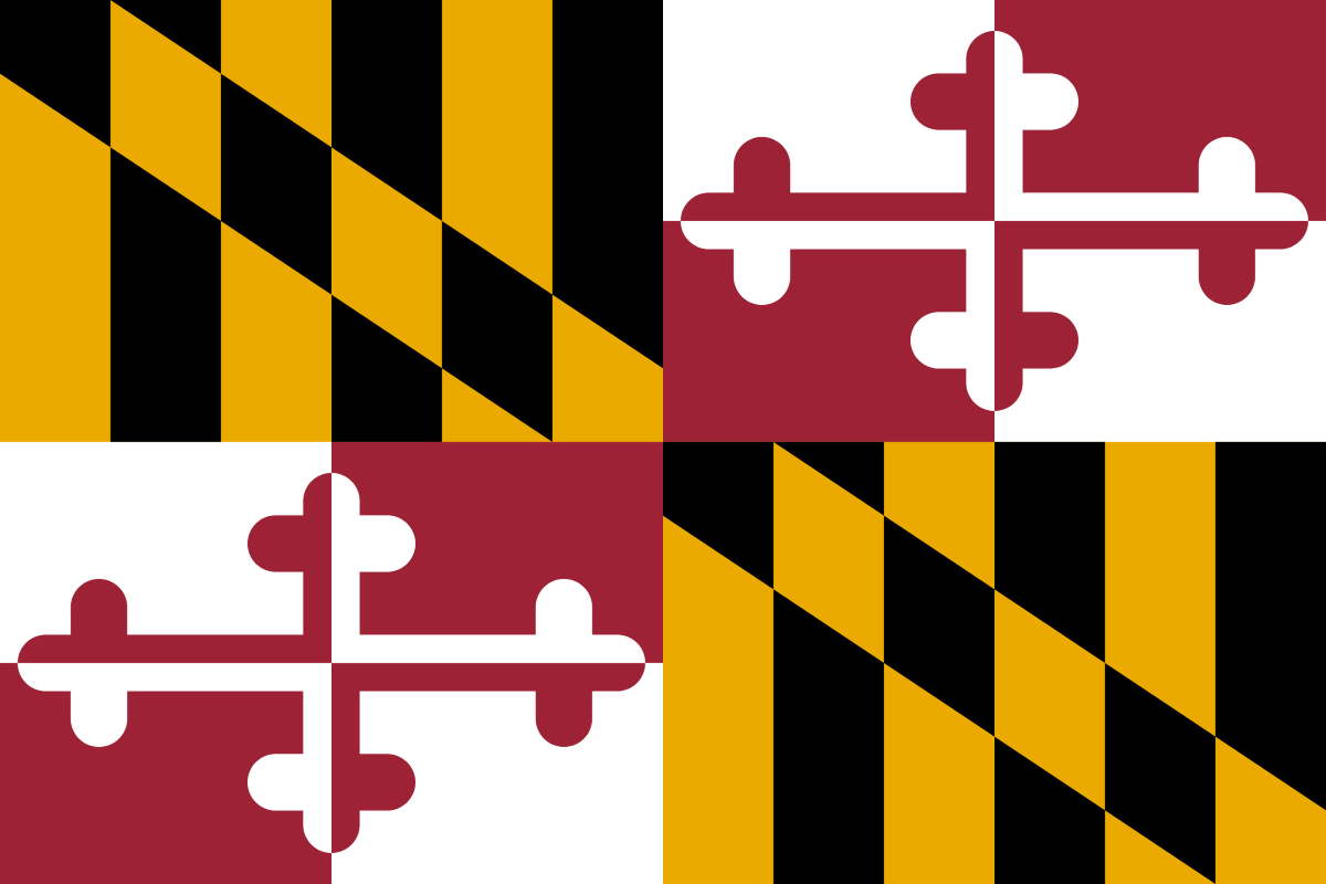 Maryland United States of America Flag