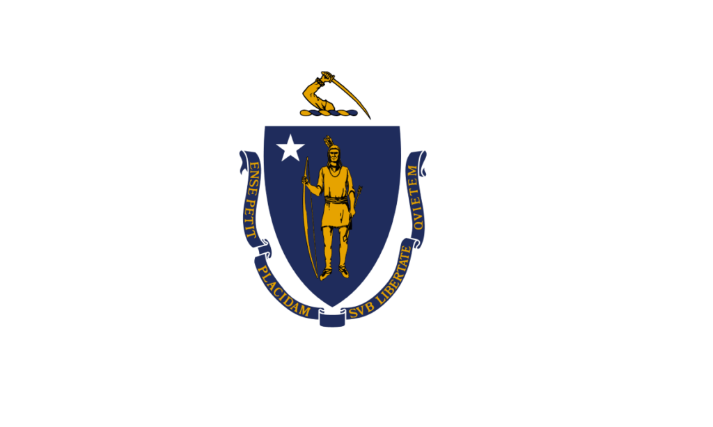 Massachusetts United States of America Flag