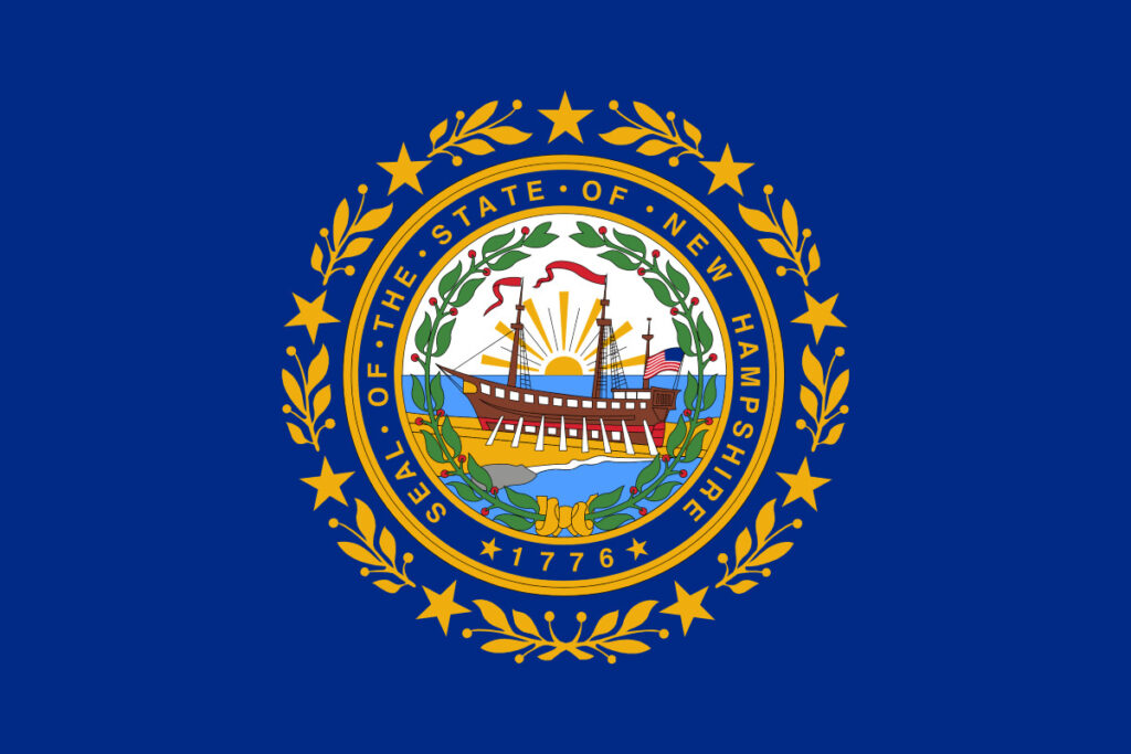 New Hamsphire United States of America Flag
