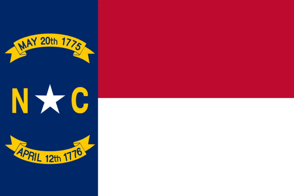 North Carolina United States of America Flag