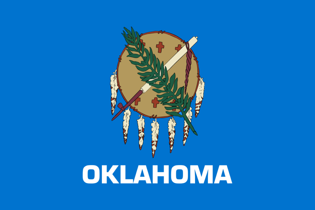 Oklahoma United States of America Flag