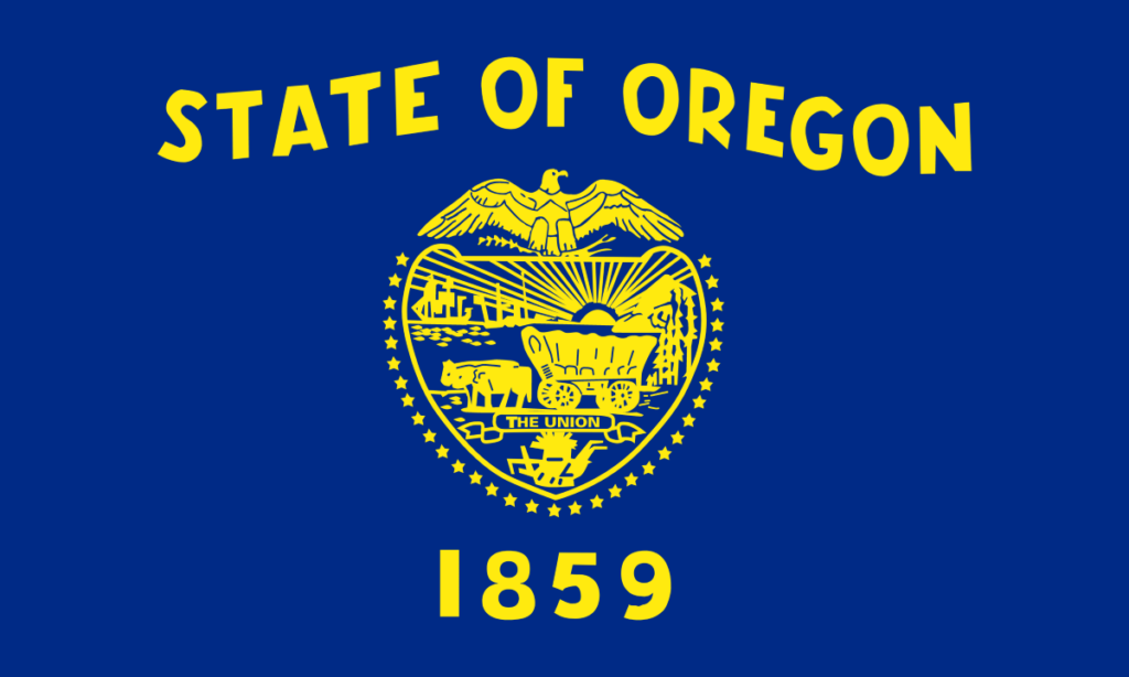 Oregon United States of America Flag