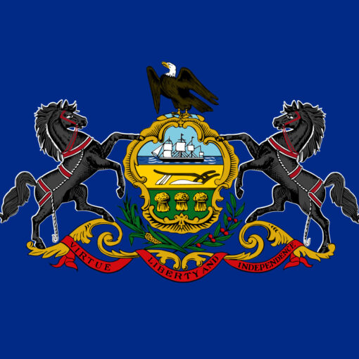 Pennsylvania United States of America Flag