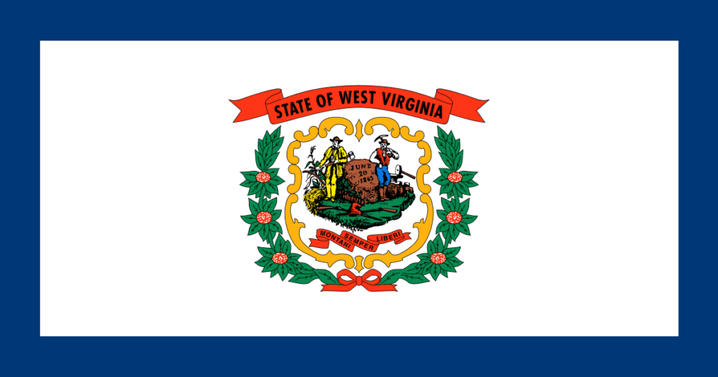 West Virginia United States of America Flag