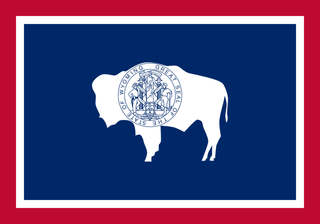Wyoming United States of America Flag