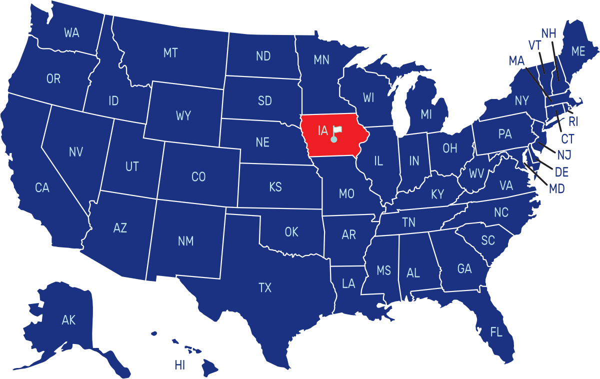 Iowa IA United States of America