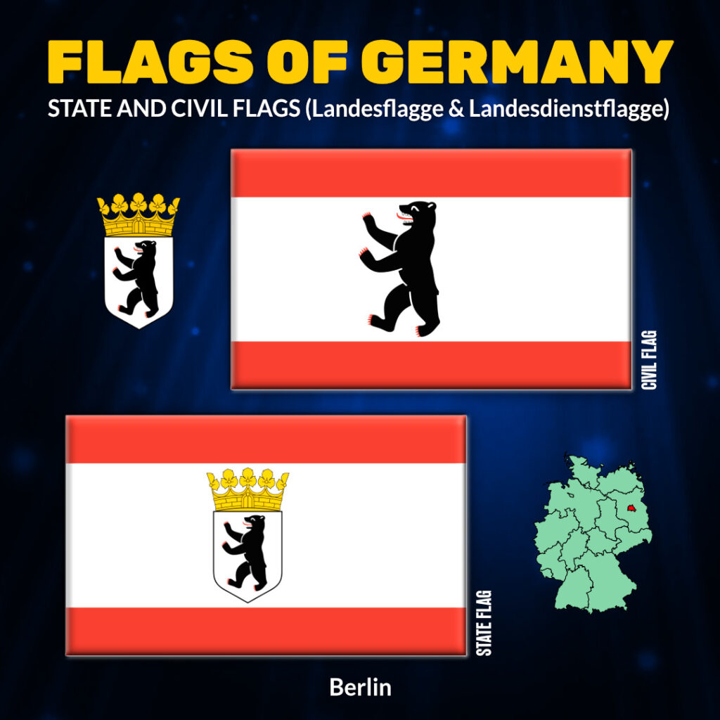 German State and Civil Flags Berlin