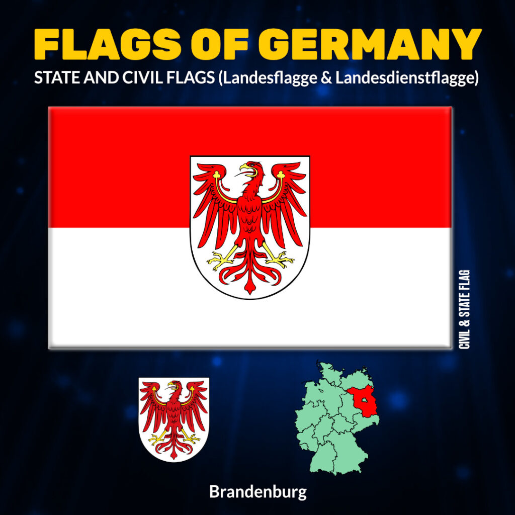 German State and Civil Flag Brandenburg