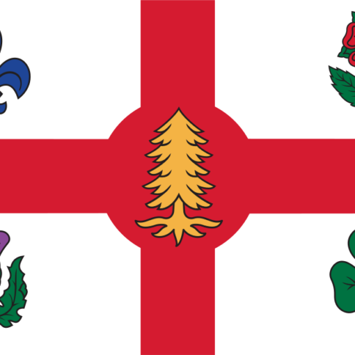 Flag of Montreal, Quebec, Canada