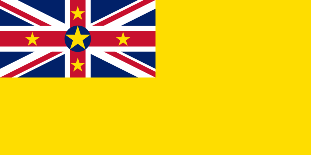 Flag of Nuie, New Zealand