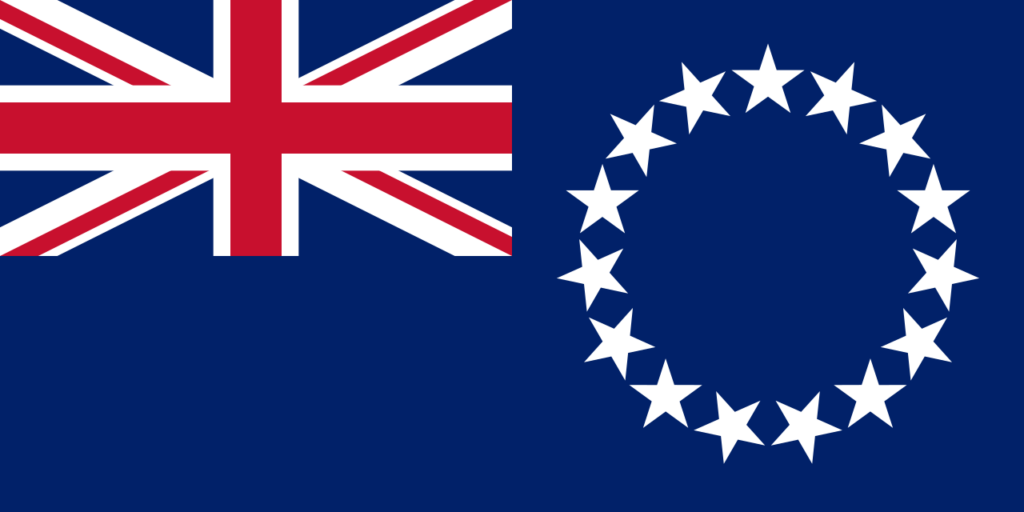 Flag of the Cook Islands, New Zealand