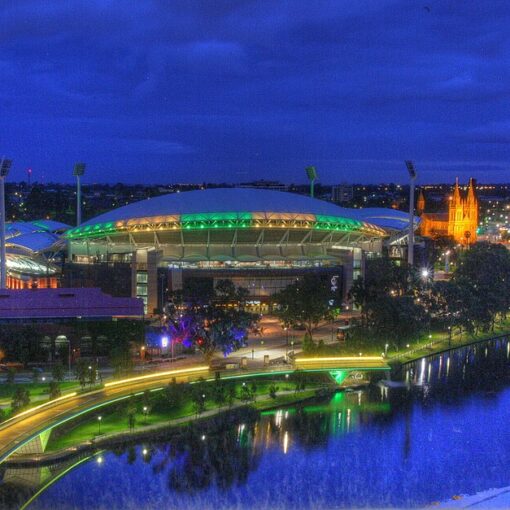 Adelaide Oval City Skyline