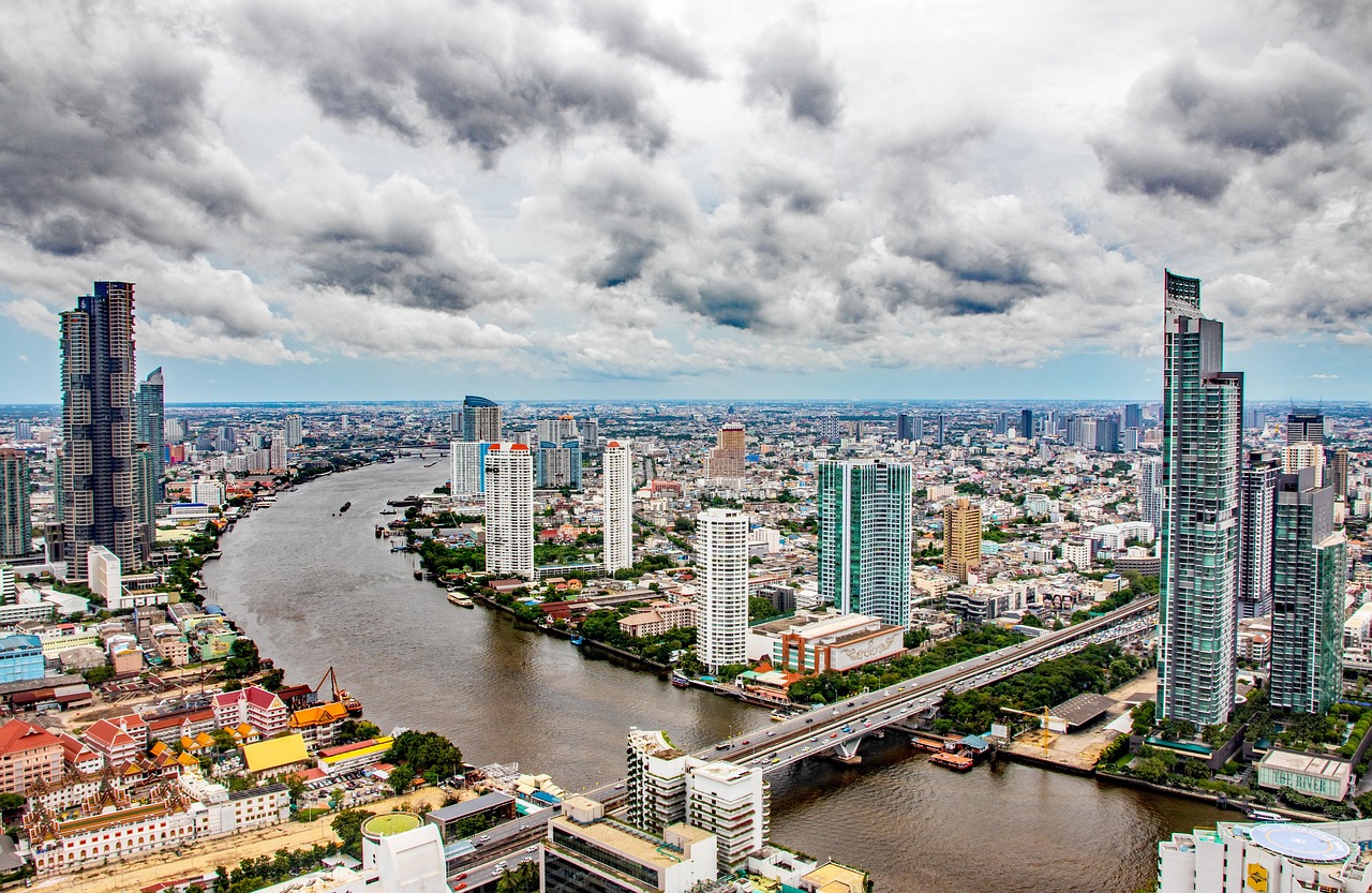 Bangkok city skyline, Thailand
