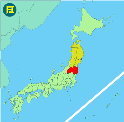 Fukushima Location of map of Japan