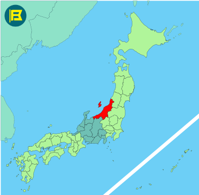 Niigata Location of map of Japan