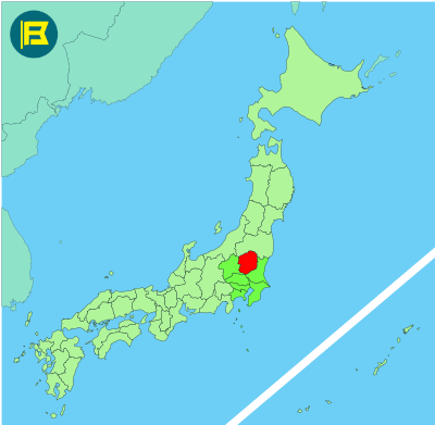 Tochigi Location of map of Japan