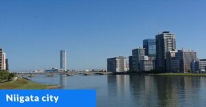 Niigata City in the Chubu Prefecture of Japan