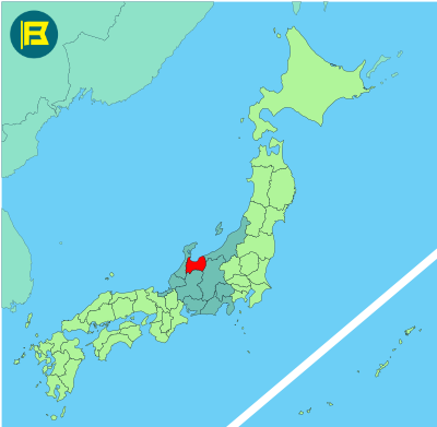 Toyama Location of map of Japan