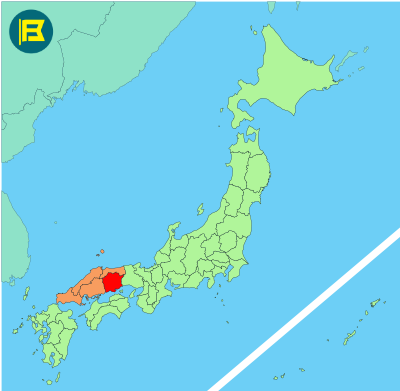 Okayama Location of map of Japan