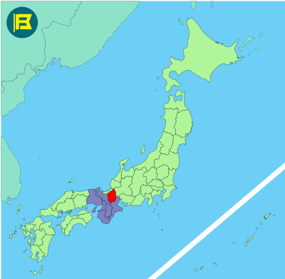 Shiga Location of map of Japan