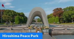 Hiroshima Peace Park in the Hiroshima Prefecture of Japan