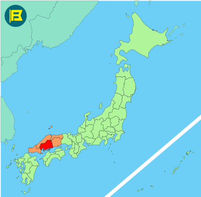 Hiroshima Location of map of Japan
