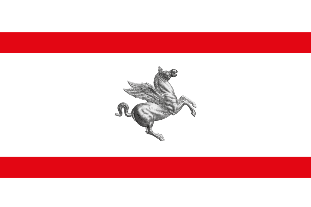 Flag of Tuscany, Italy