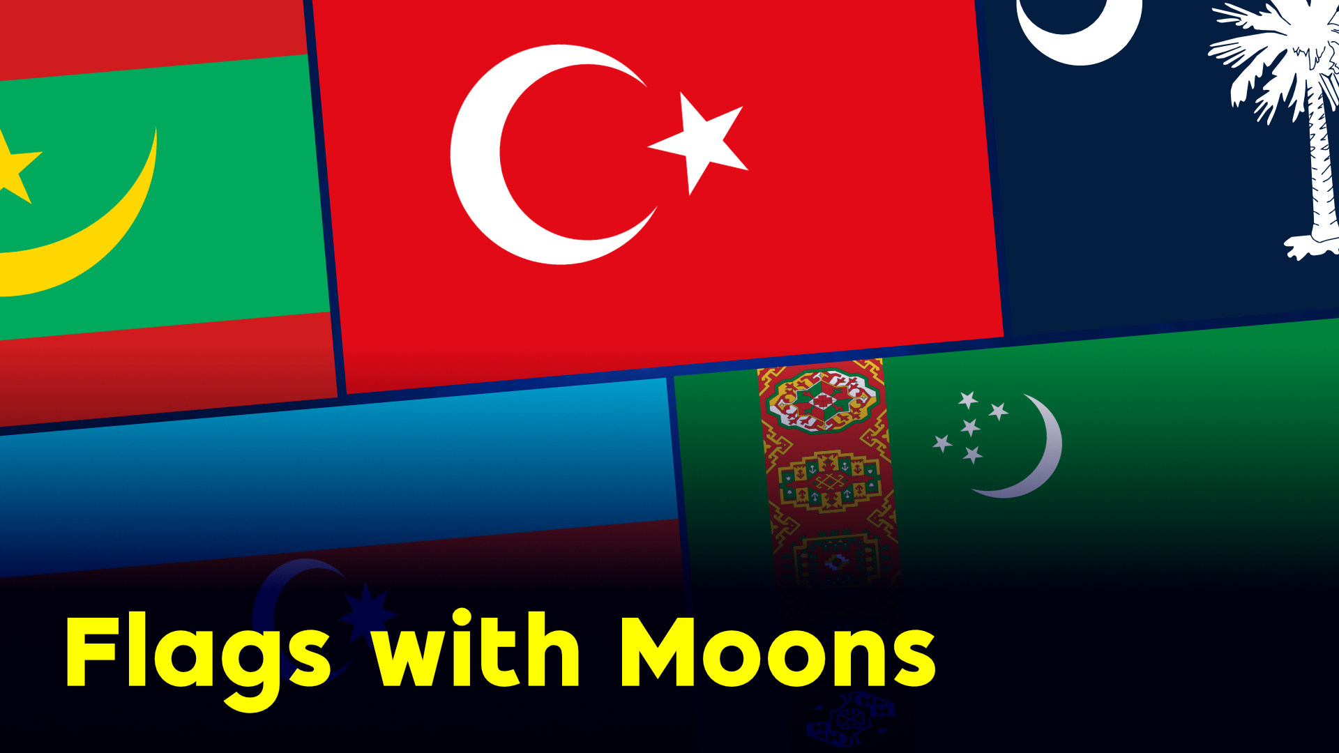 Moons on flags