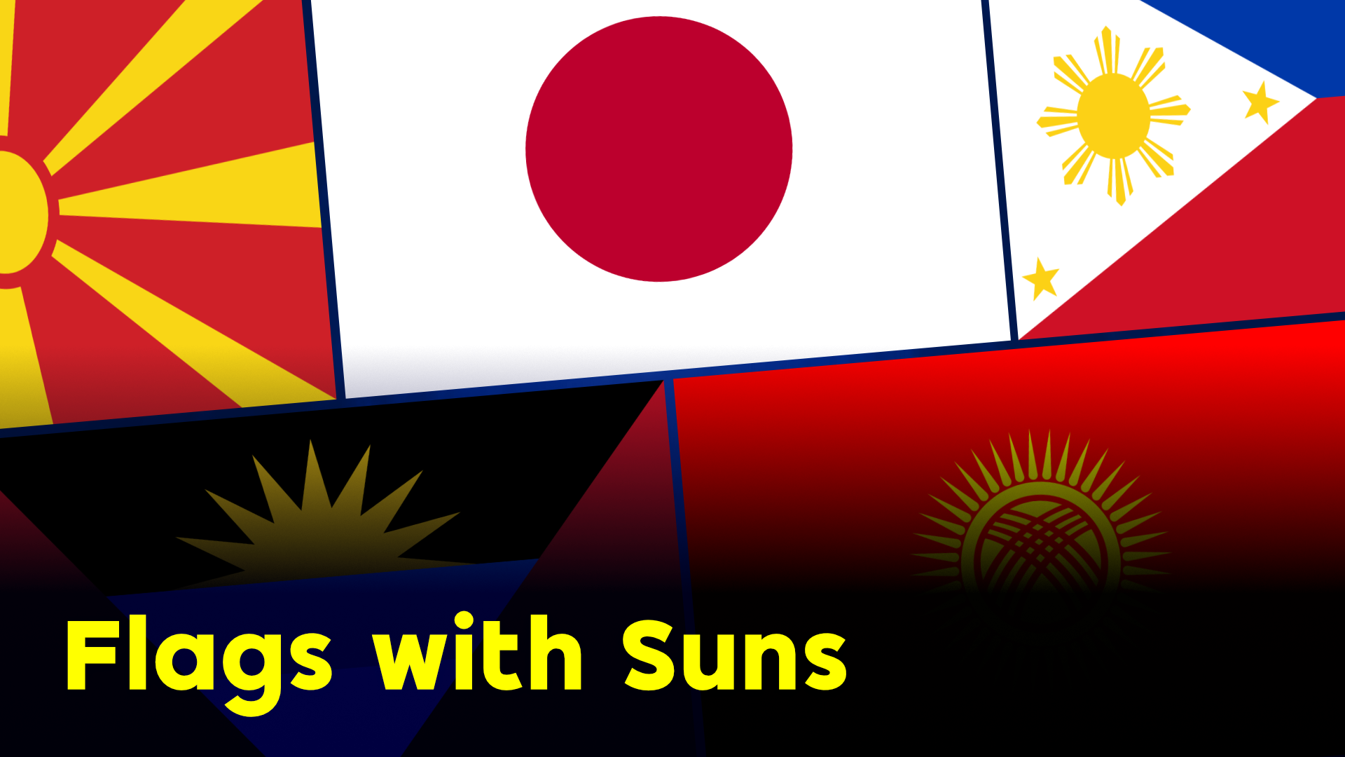suns on flags