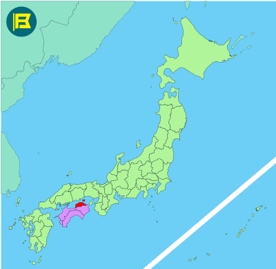 Kagawa Location of map of Japan