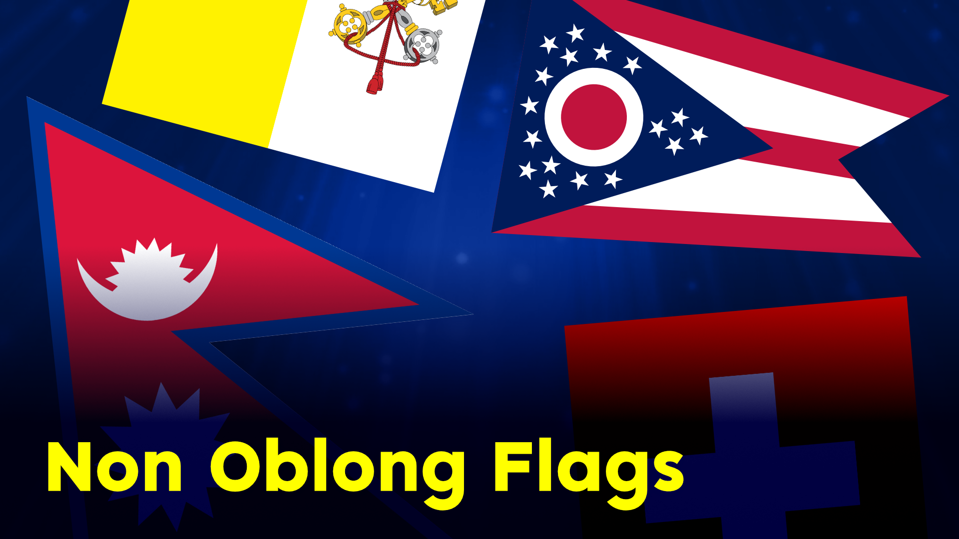 non rectangular or non oblong flags