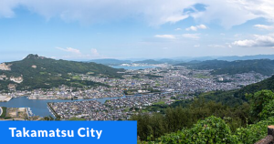 Takamatsu city view in Kagawa